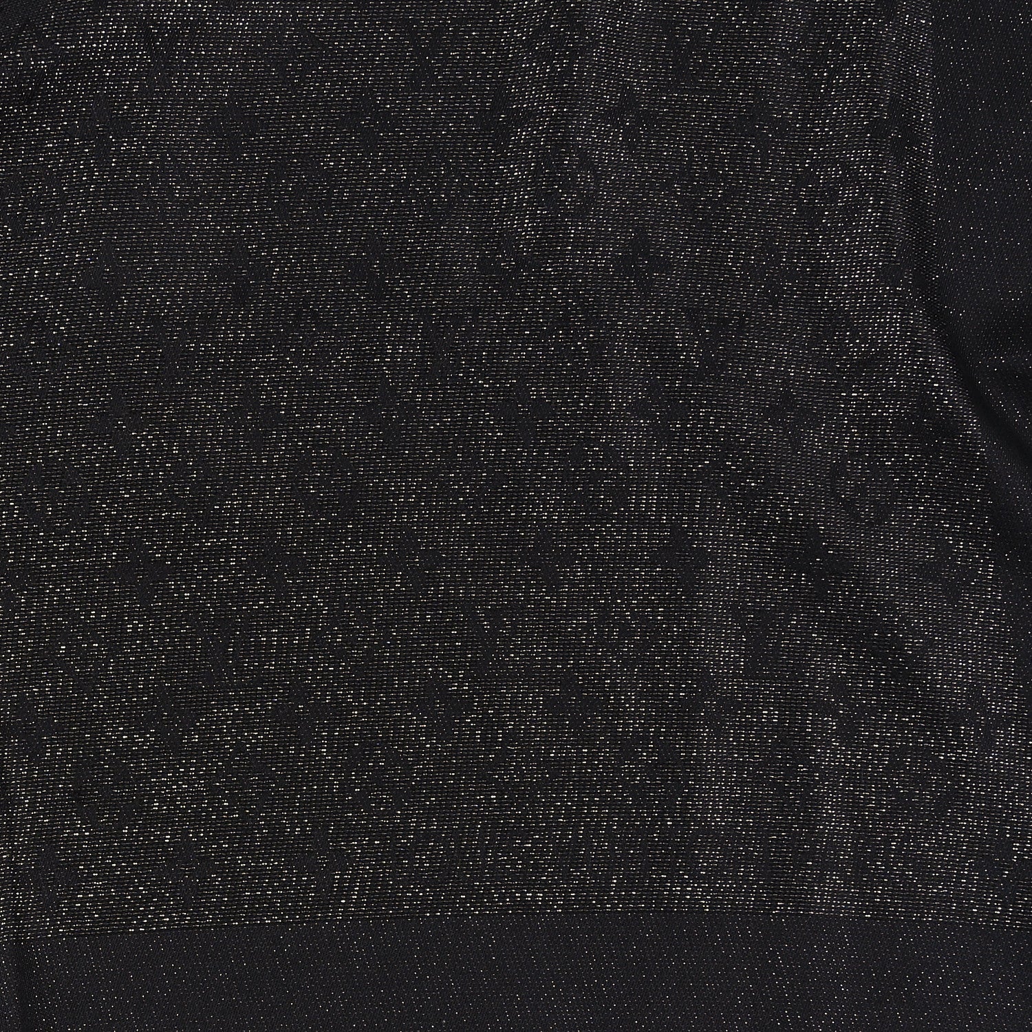 Louis Vuitton Silk Blend Monogram Shine Shawl Black Silver 3 of 4