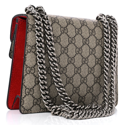 Gucci GG Supreme Monogram Mini Dionysus Shoulder Bag Hibiscus Red 3 of 11