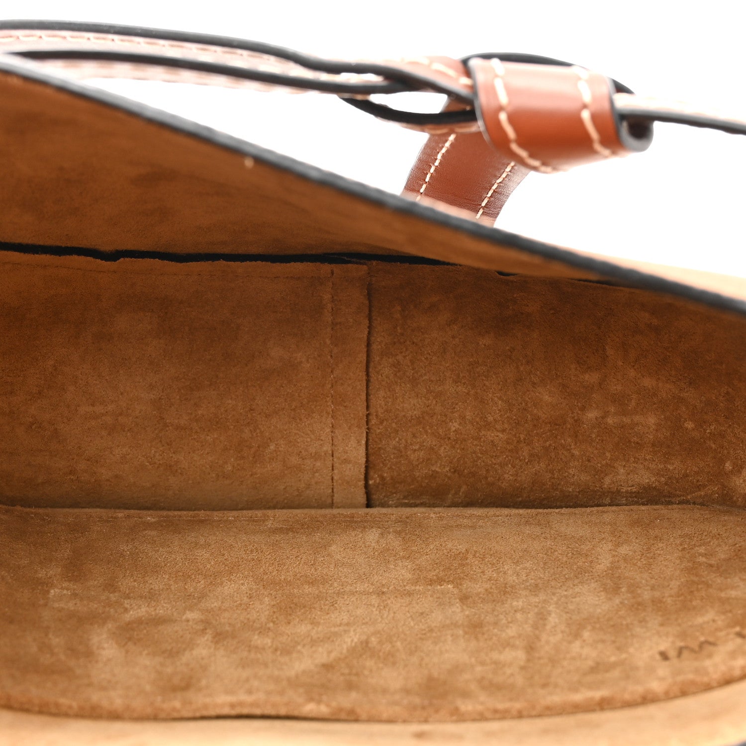 Loewe Grained Calfskin Small Gate Crossbody Bag Caramel Pecan 5 of 11