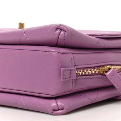 Chanel Lambskin Sleek And Chic Flap Purple 8 of 8