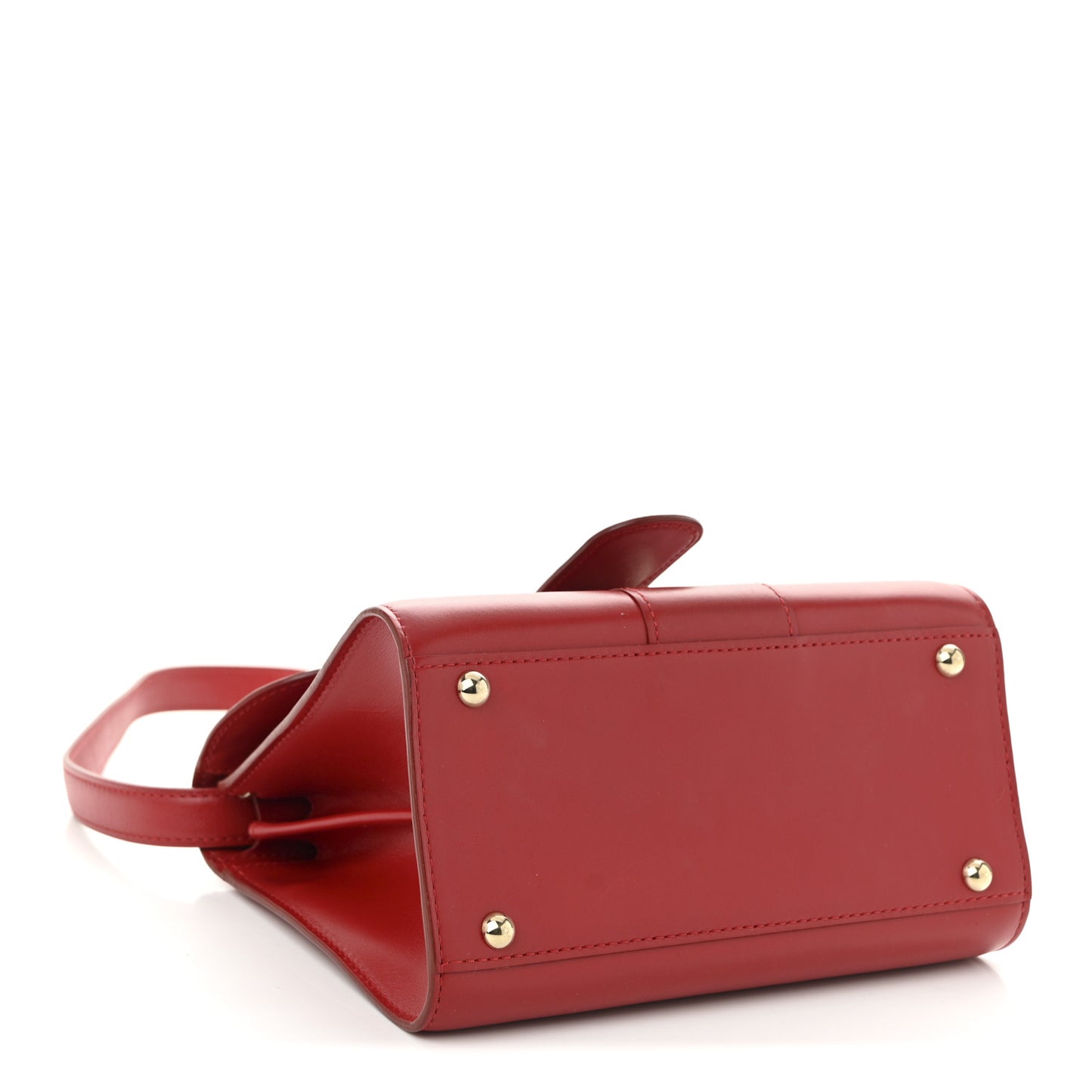 Box Calfskin Mini Brillant Satchel Red