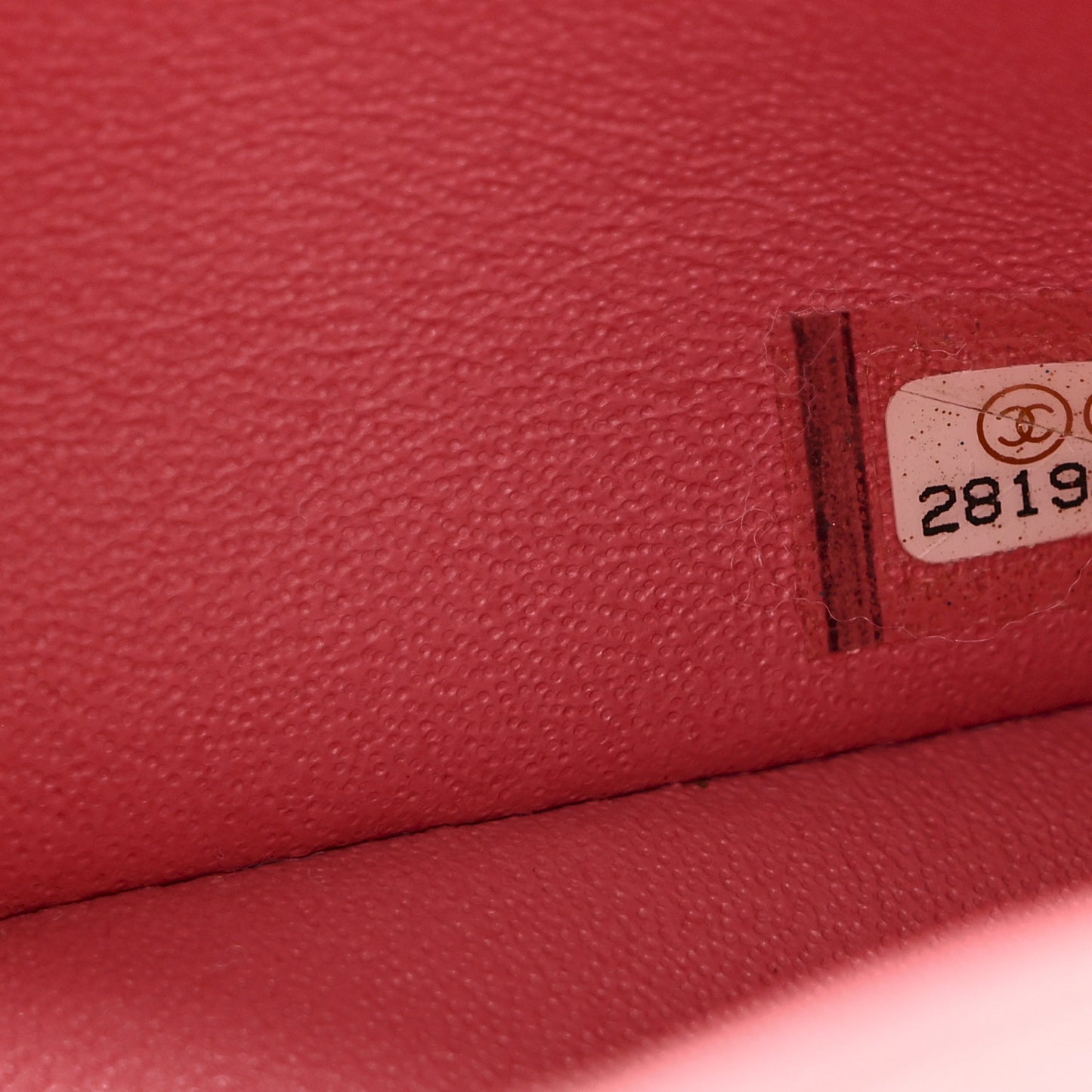 Lambskin Quilted Mini Rectangular Flap Pink