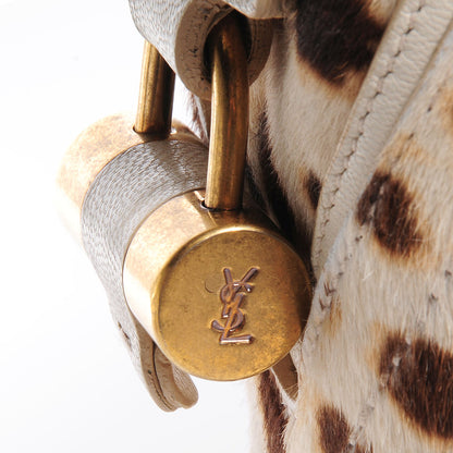Saint Laurent Calf Hair Leopard Print Large Fauve 9 of 12