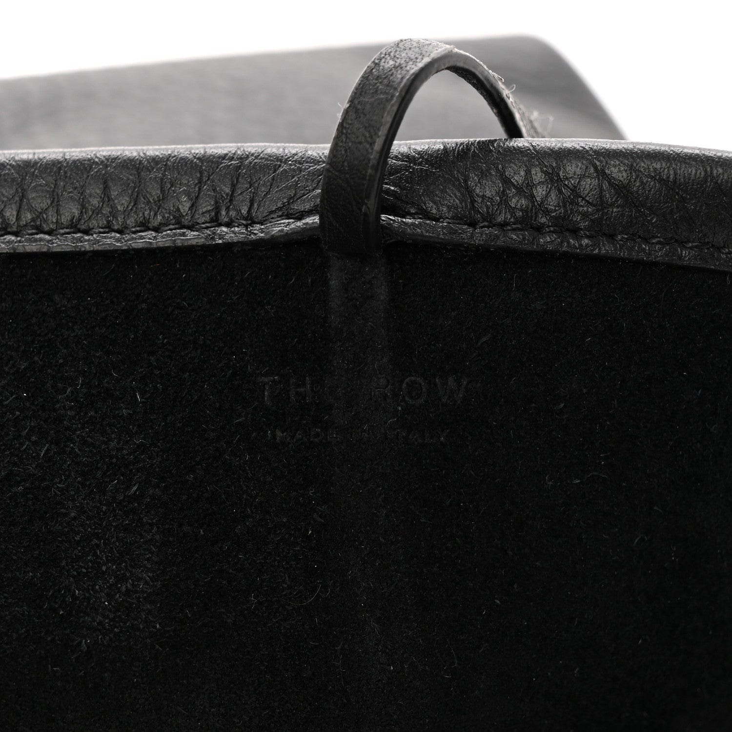 The Row Grained Calfskin Small N/S Hook Tote Black 6 of 9