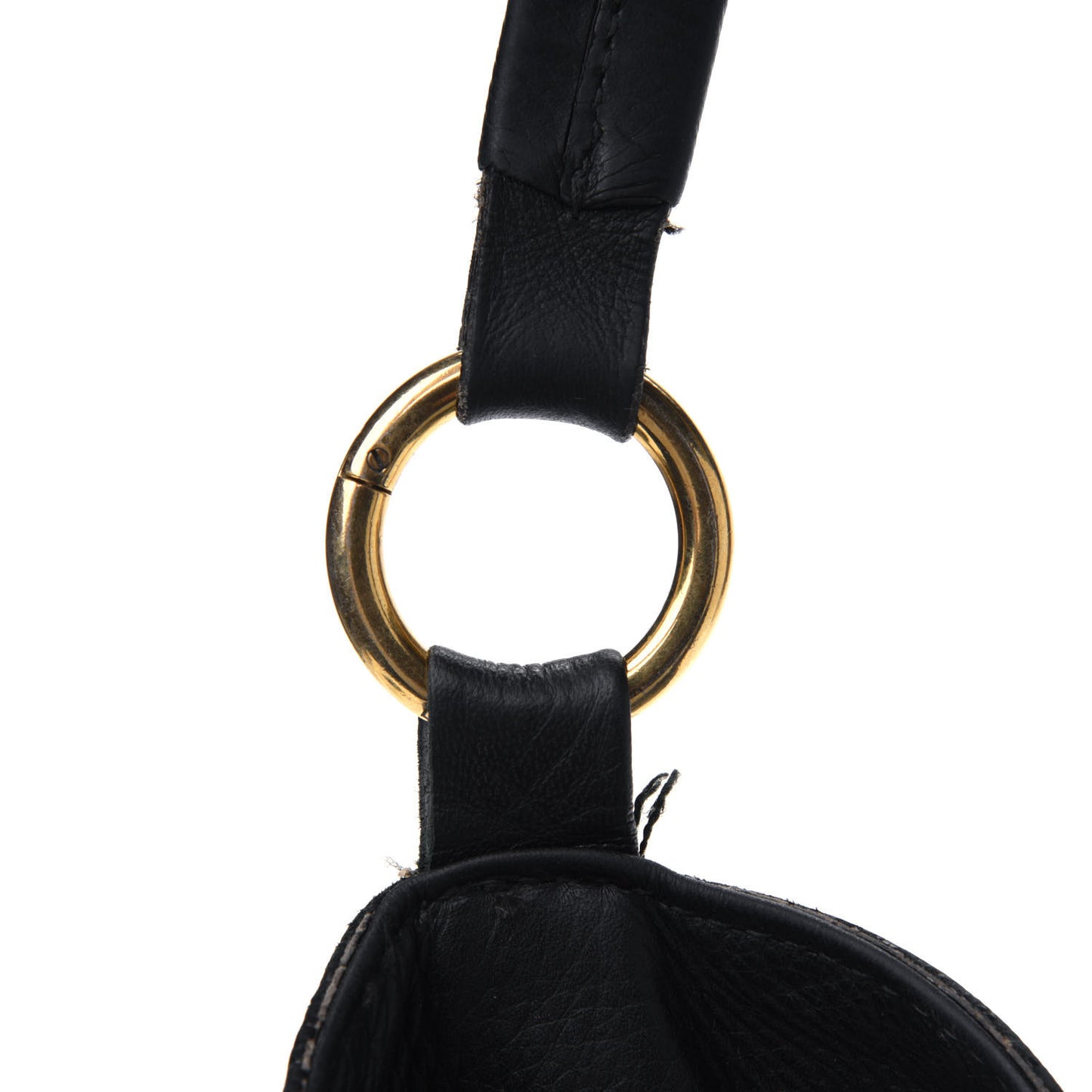 Pebbled Calfskin Medium Twill Tote Black