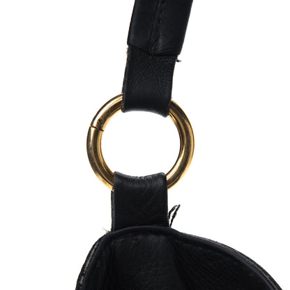 Gucci Pebbled Calfskin Medium Twill Tote Black 24 of 34