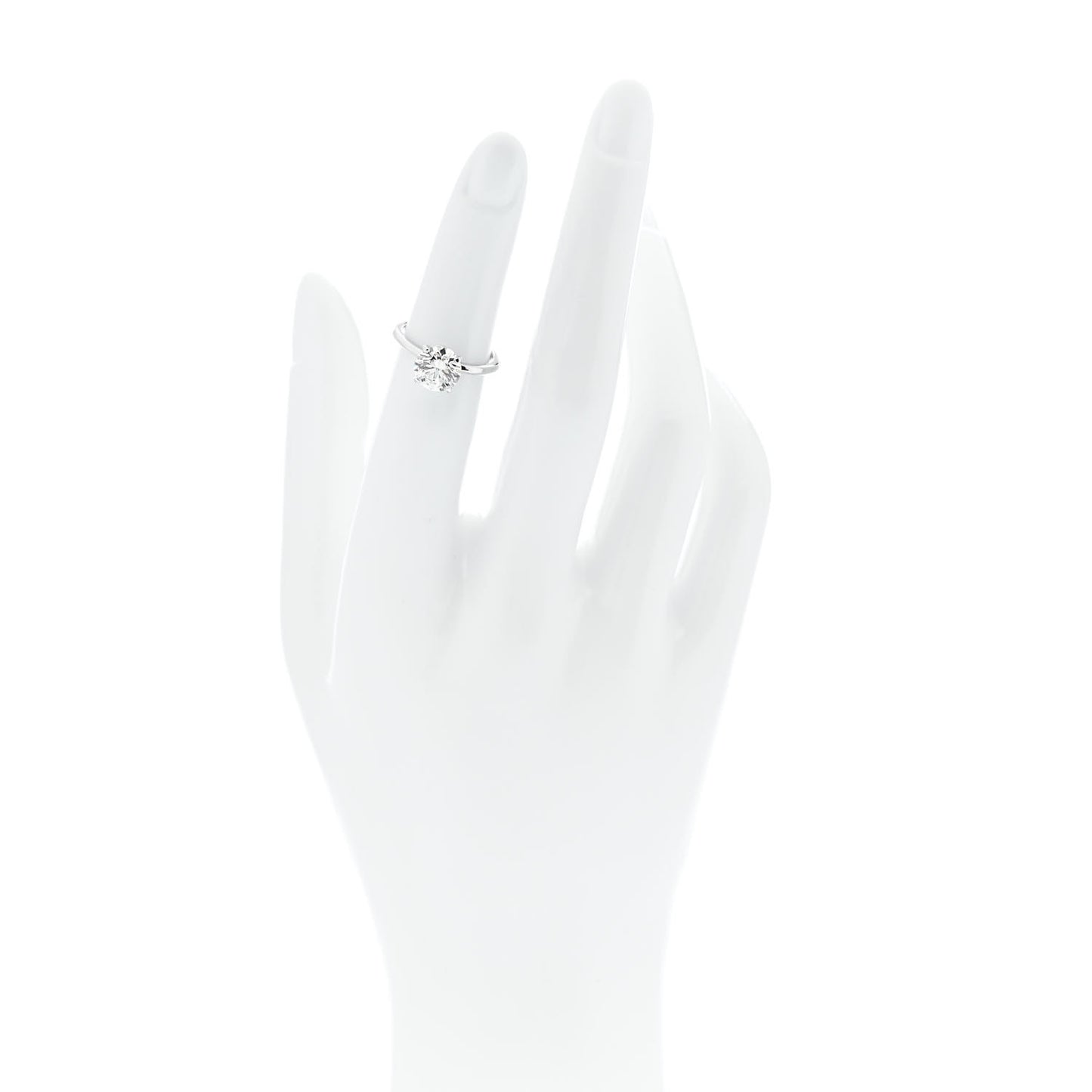 Platinum Diamond 1.54ct Solitaire Engagement Ring 46 3.75