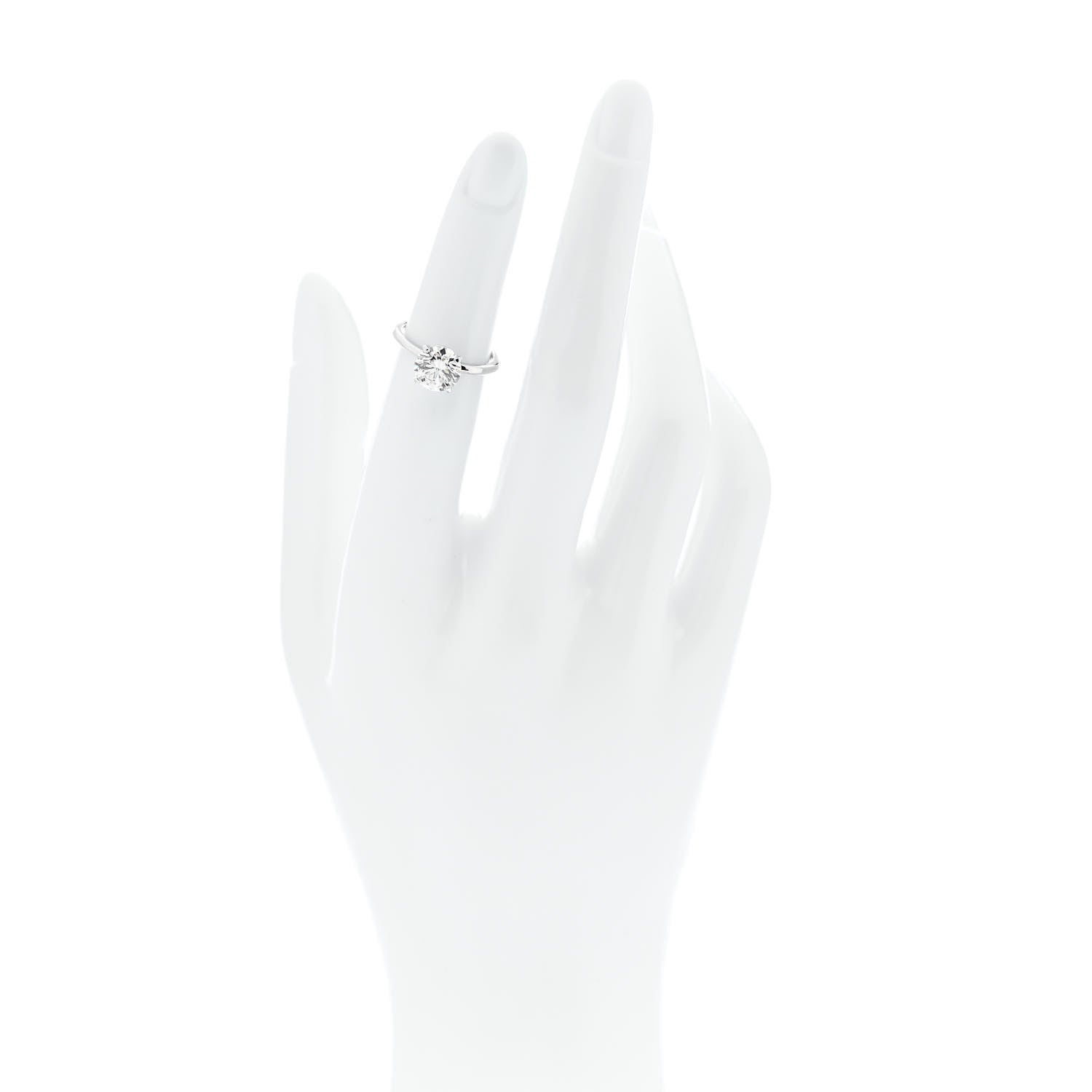 Tiffany Platinum Diamond 1.54ct Solitaire Engagement Ring 46 3.75 2 of 7