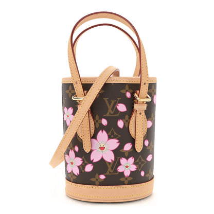 Louis Vuitton LV X TM Monogram Cherry Blossom Nano Bucket Sakura Brown 1 of 10