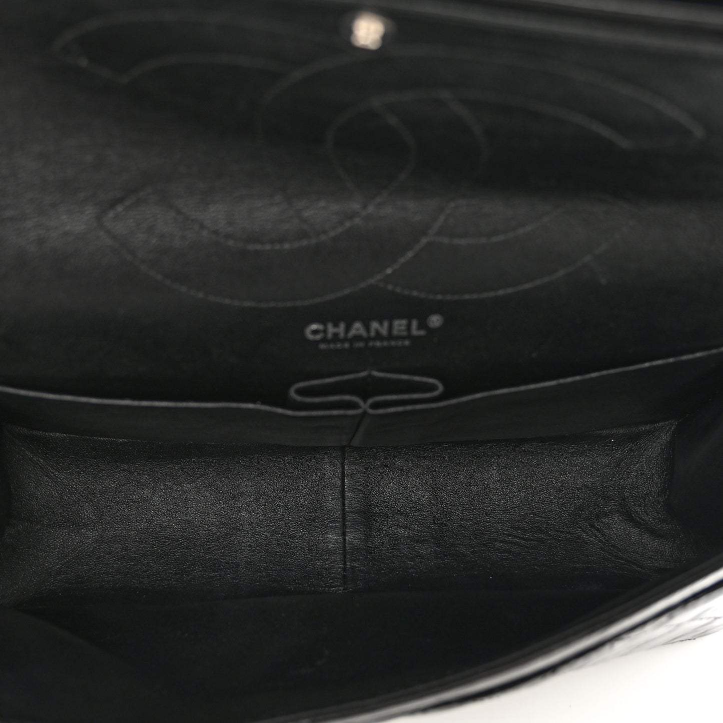 Glazed Aged Calfskin Quilted 2.55 Reissue 227 Flap So Black