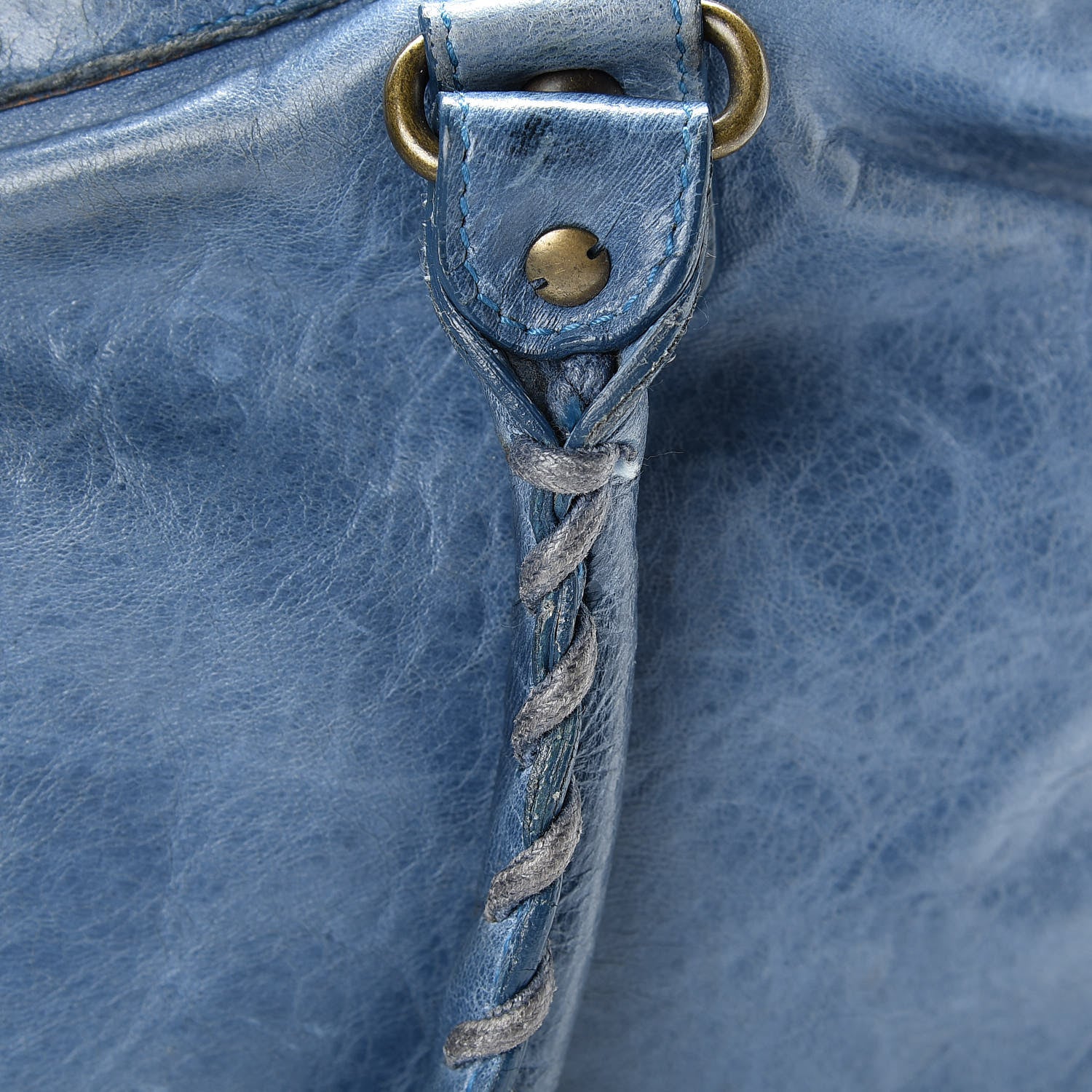 Balenciaga Chevre Classic Hardware Purse Bleu 14 of 24