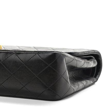 Chanel Lambskin Quilted Medium Double Flap Black 9 of 14