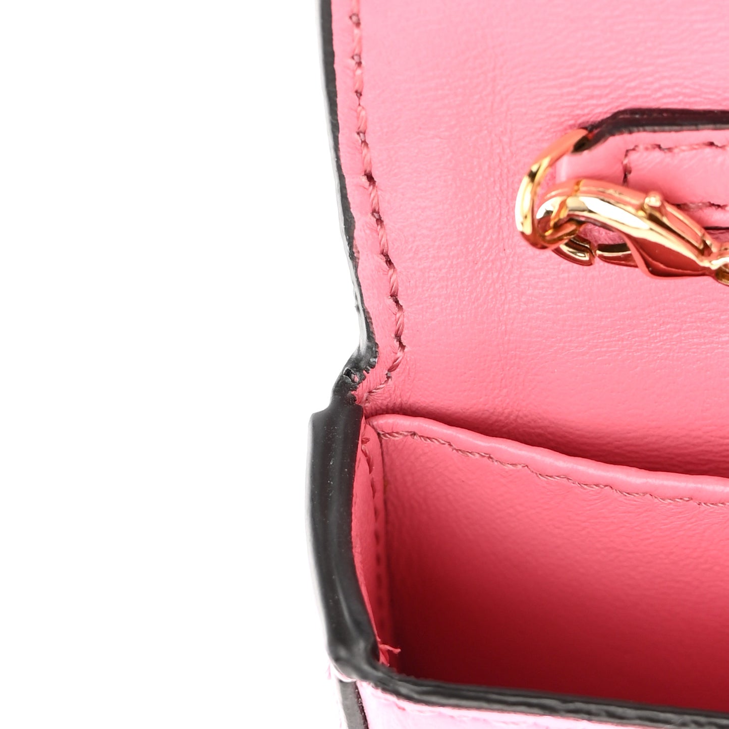 Nappa Matisse FF Embossed Nano Baguette Charm Lollypop
