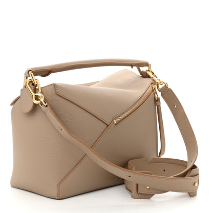 Loewe Soft Grained Calfskin Medium Puzzle Edge Bag Sand 3 of 9