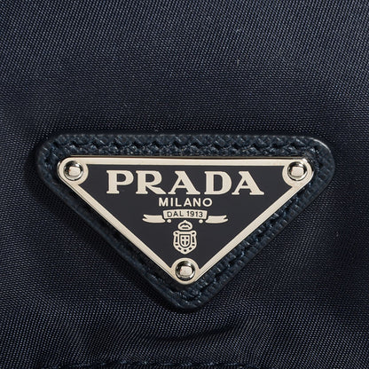 Prada Tessuto Nylon Vela Medium Backpack Blue 10 of 10
