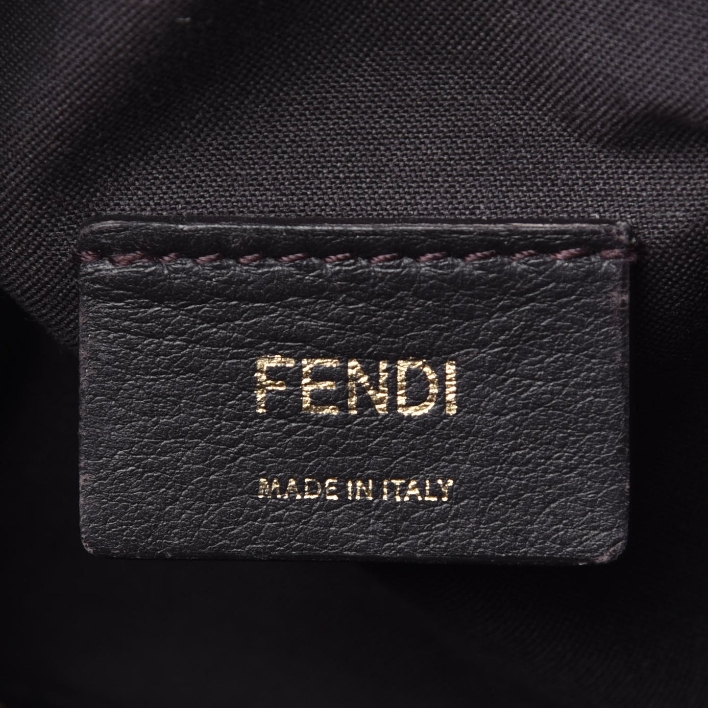 Glazed Fabric Vitello Century FF 1974 Stamp Patch Mini Camera Case Mogano Panna Black