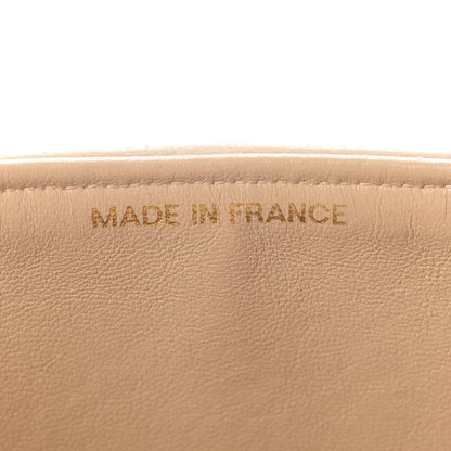 Chanel Lambskin Quilted Medium Double Flap Beige 6 of 9