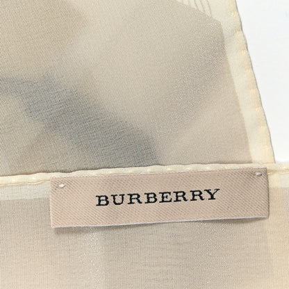 Burberry Silk Check Lightweight Scarf Archive Beige 3 of 4