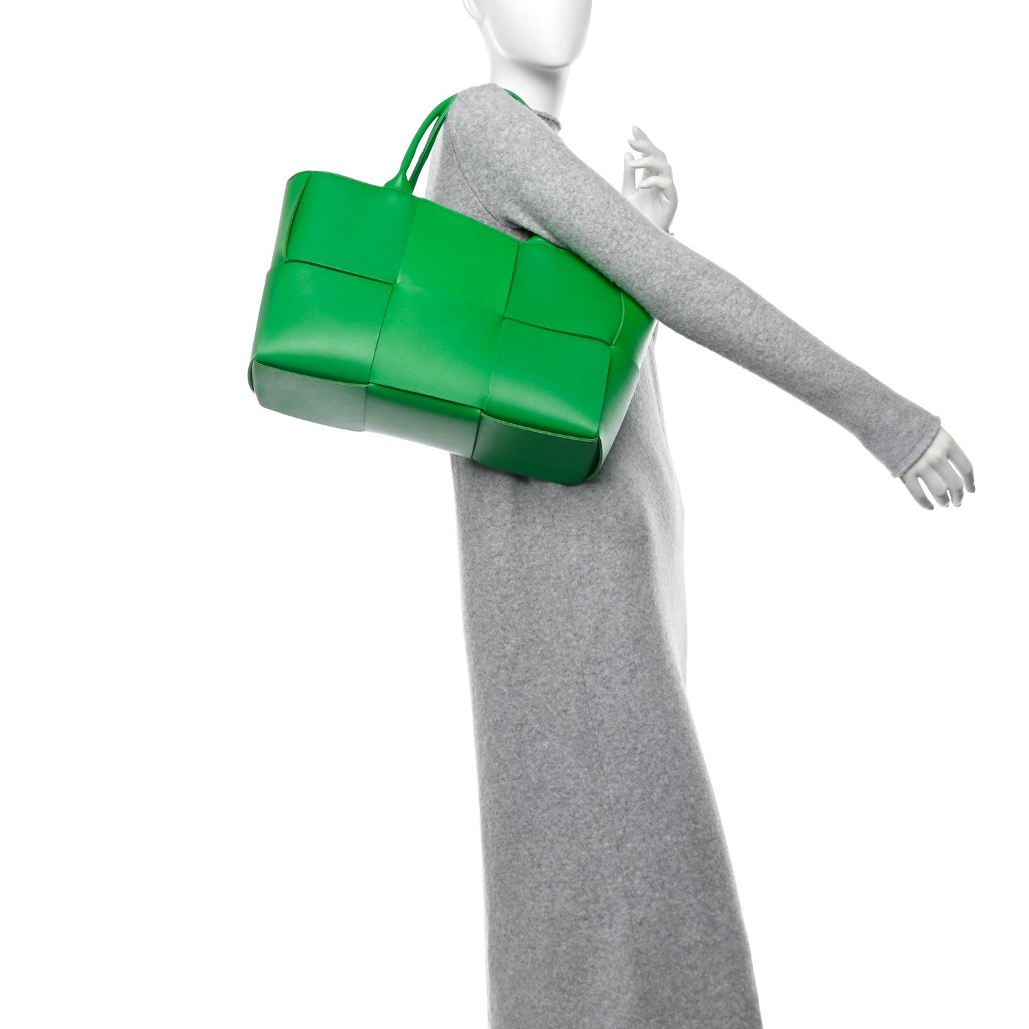 Bottega Veneta Nappa Maxi Intrecciato Medium Arco Tote Parakeet 2 of 11