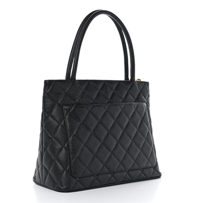 Chanel Caviar Quilted Medallion Tote Black 3 of 10