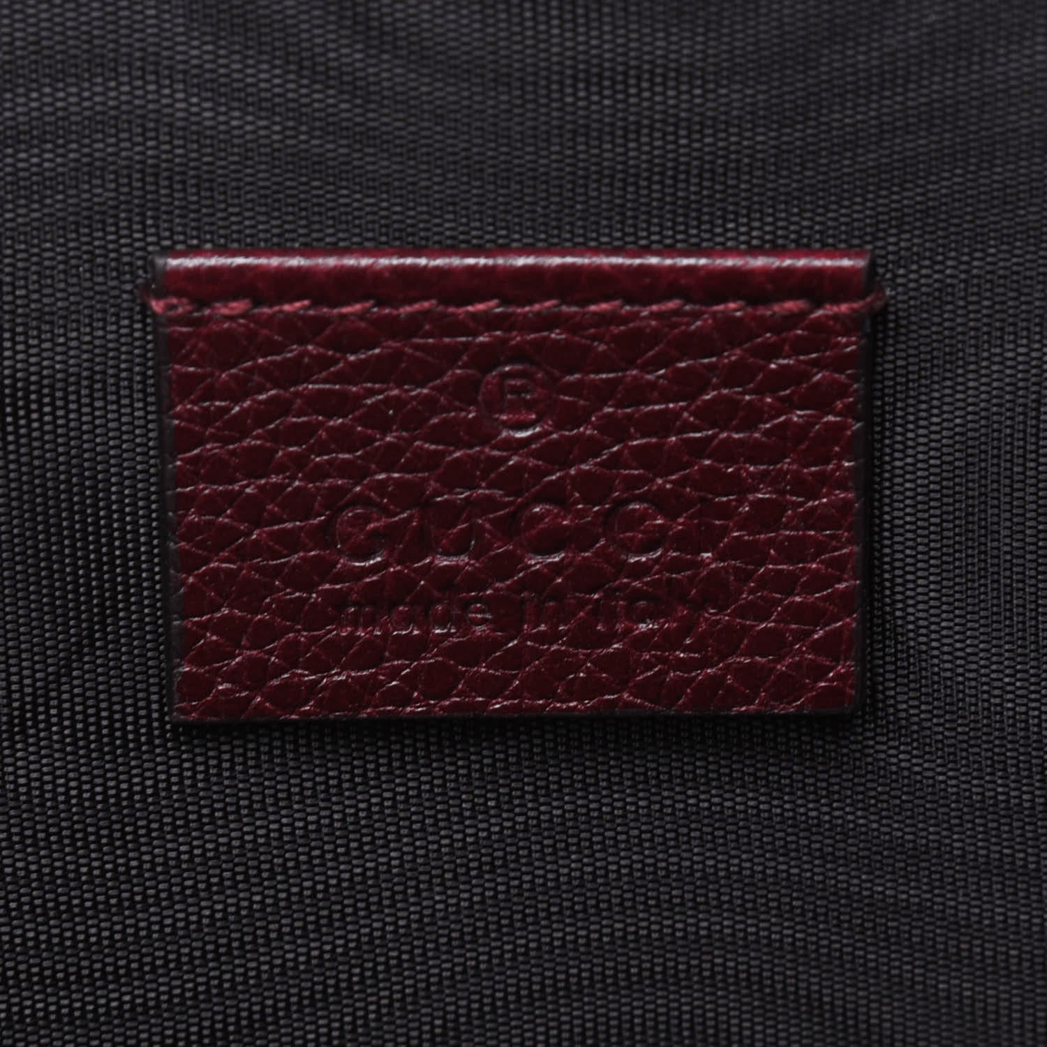 Gucci Grainy Calfskin Zumi Zip Pouch Vintage Bordeaux 6 of 14