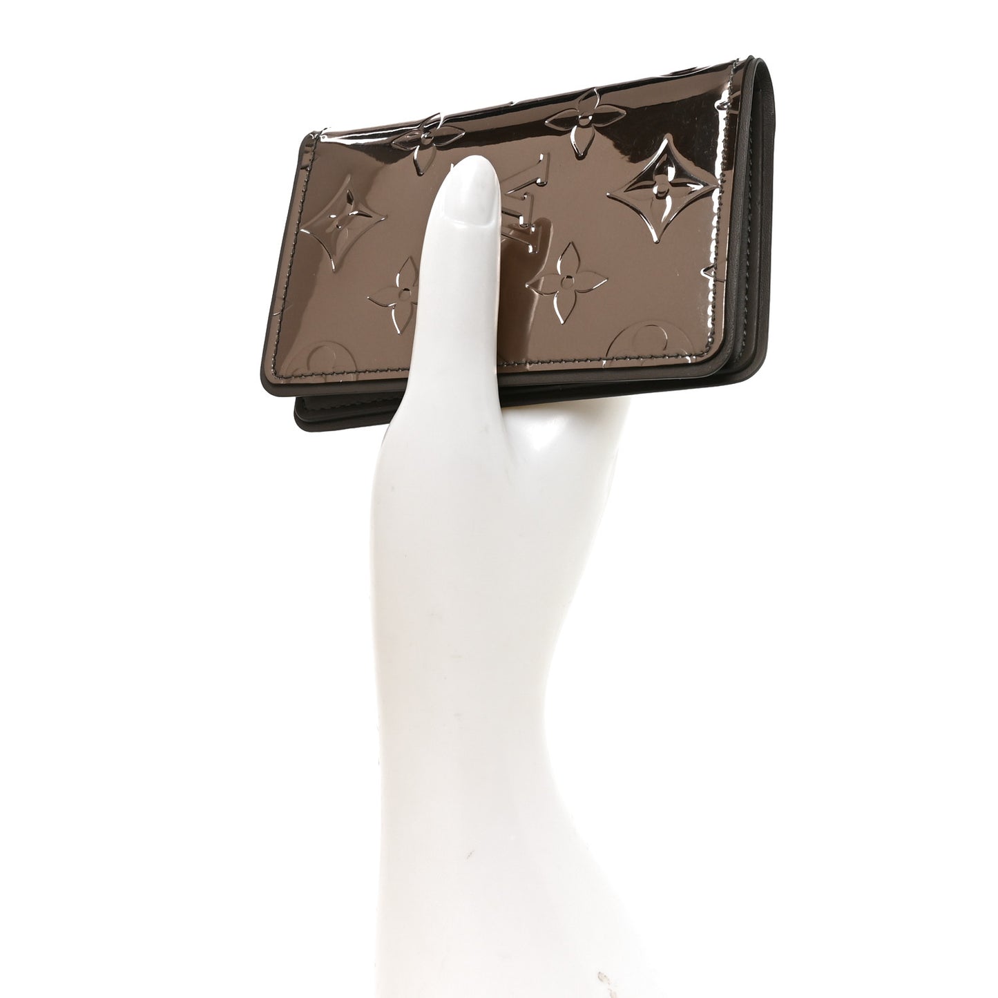 Mirror Monogram Pocket Organizer Gunmetal
