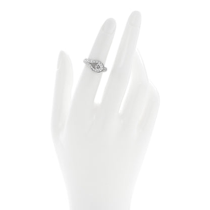 Van Cleef & Arpels Platinum Diamond .30ct Couture Solitaire Ring 49 4.75 2 of 5