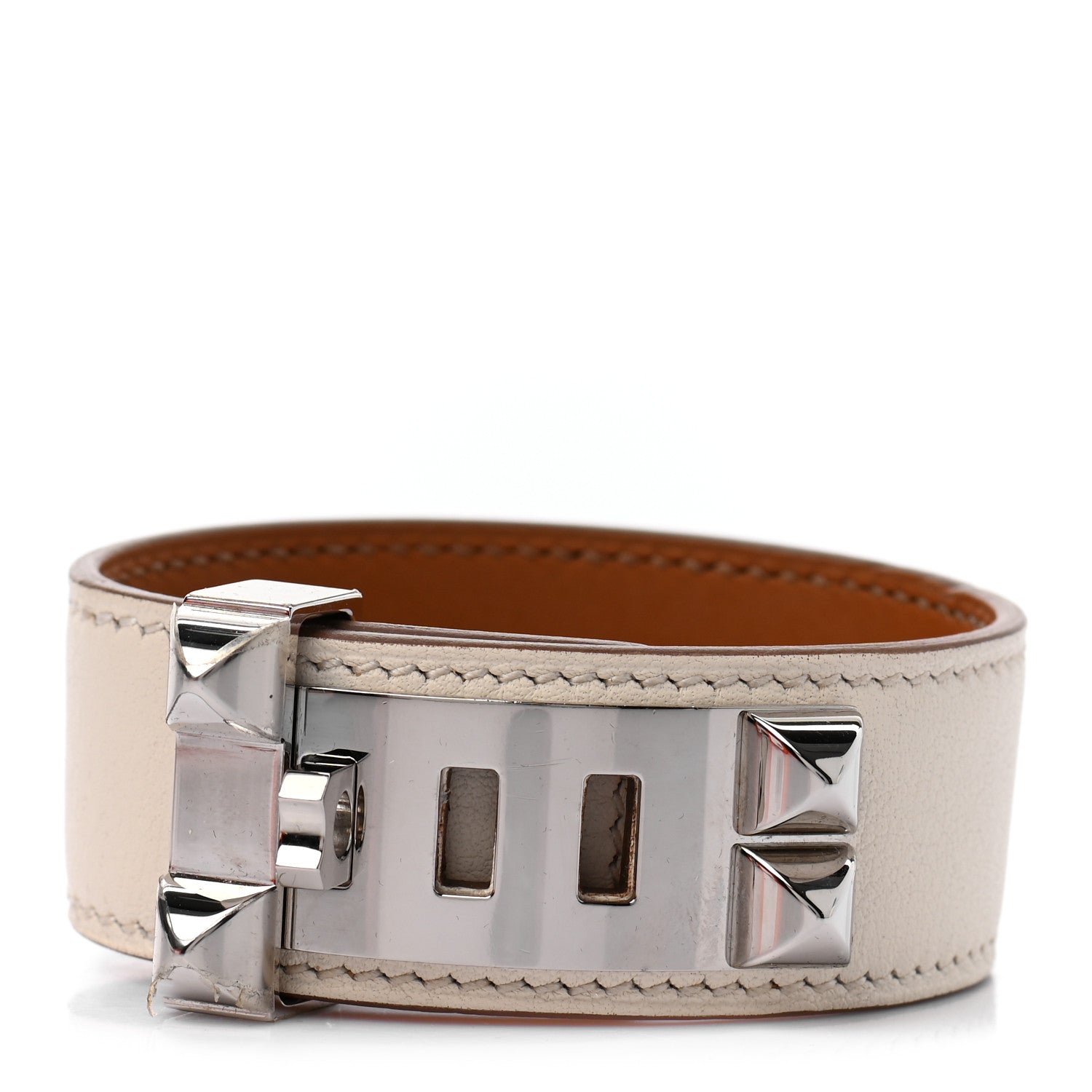 Hermes Swift Collier de Chien CDC 24 Bracelet T2 Nata 1 of 5