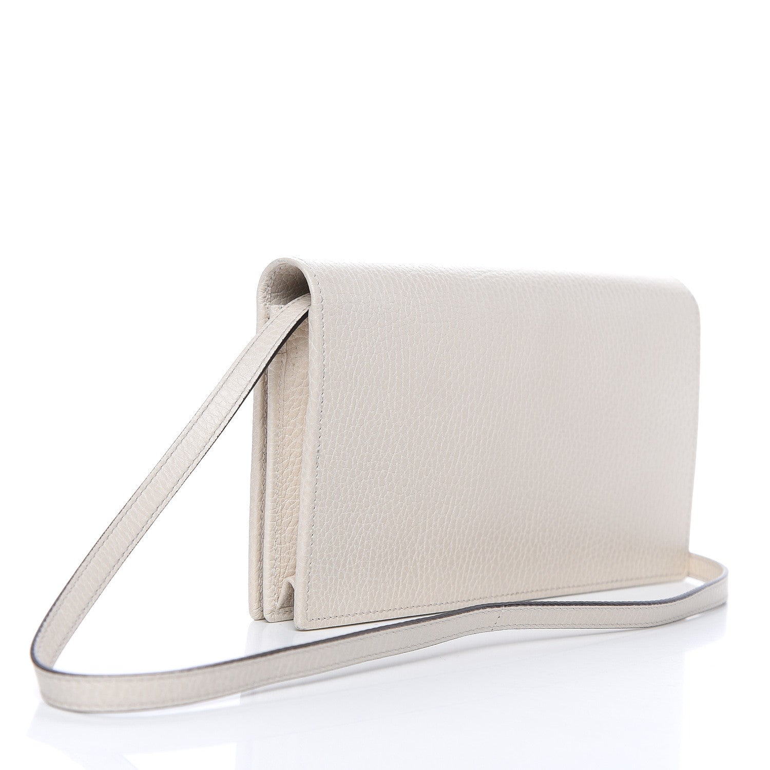 Gucci Dollar Calfskin Mini Swing Wallet Bag Mystic White 3 of 9