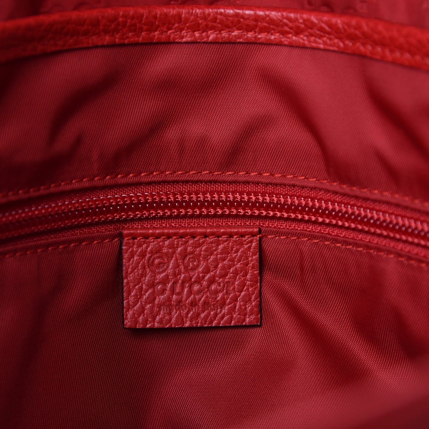 Nylon Monogram Double Buckle Flap Messenger Bag Vibrant Red