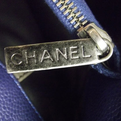 Chanel Caviar Grand Shopping Tote GST XL Blue 12 of 14