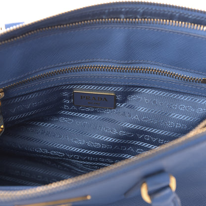 Prada Saffiano Small Galleria Double Zip Tote Cobalto 8 of 16