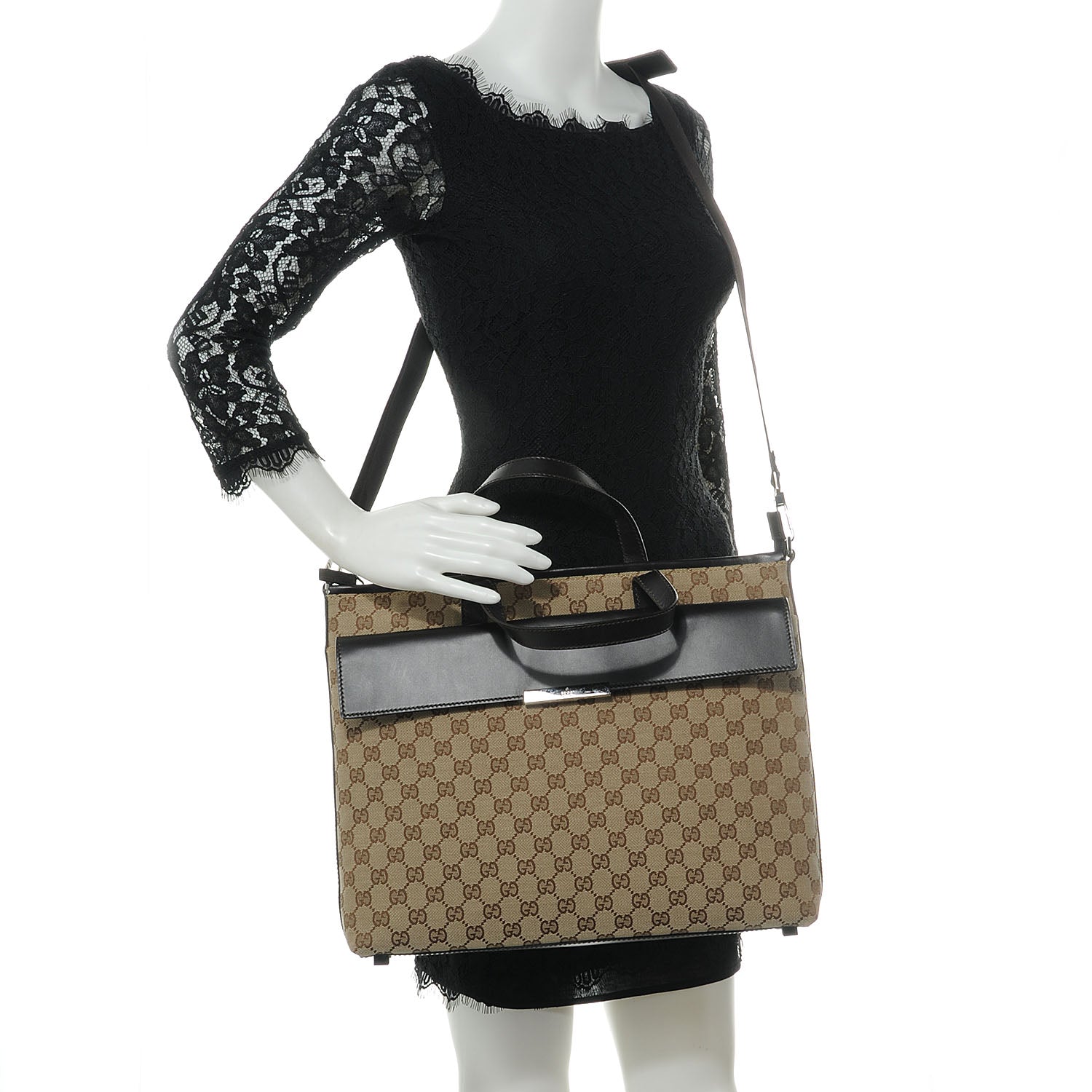 Gucci Monogram Briefcase 2 of 7