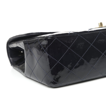 Chanel Patent Quilted Mobile Art Jumbo Single Flap Navy 10 of 11