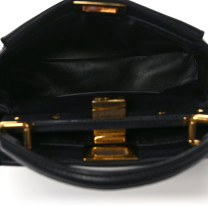 Fendi Nappa Mini Peekaboo Iconic Satchel Black 5 of 8