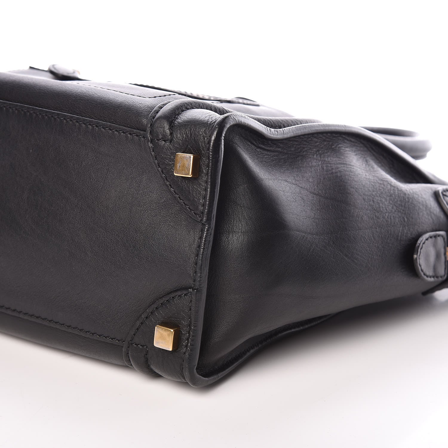 Celine Calfskin Micro Luggage Black 10 of 10