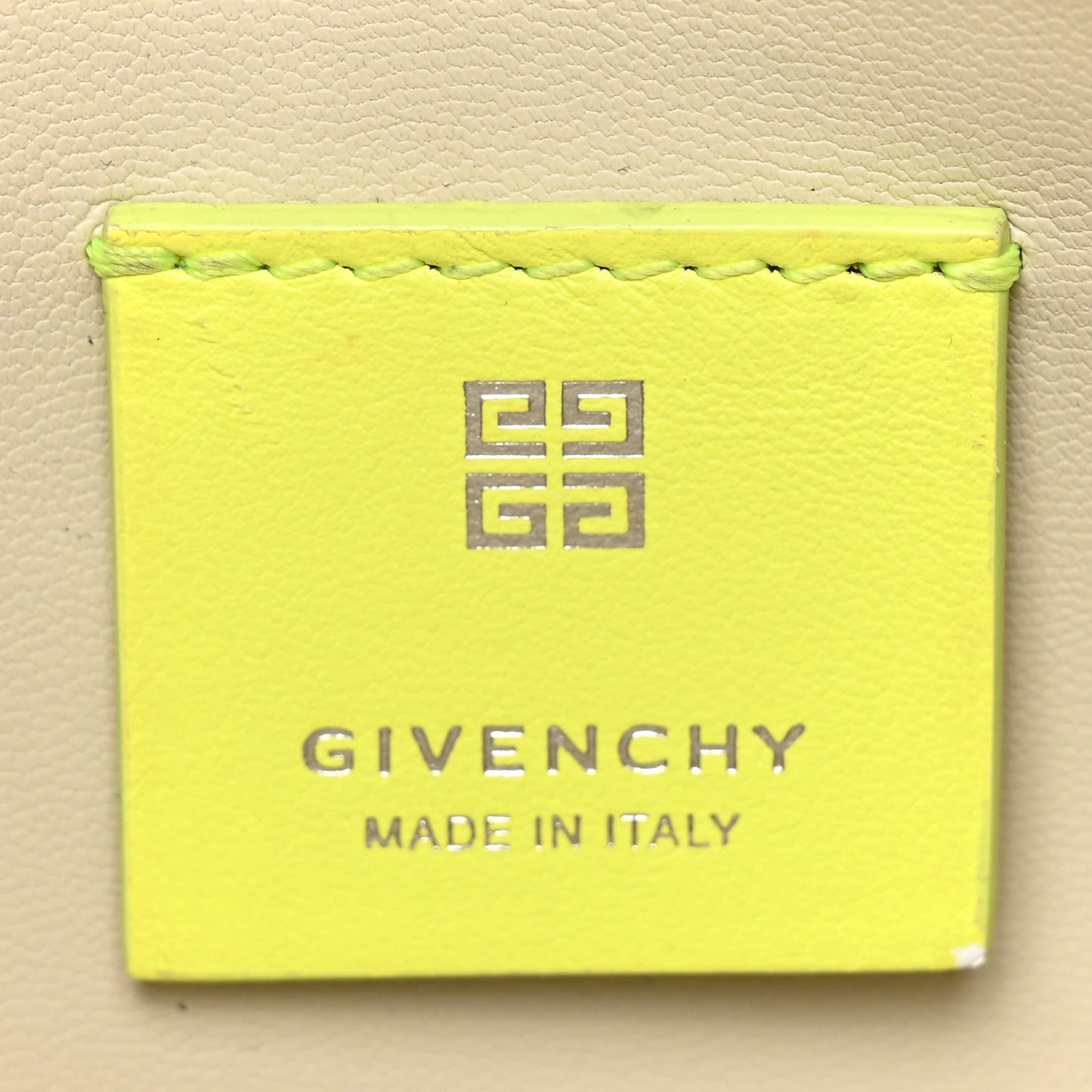 Smooth Calfskin Small Moon Cut Out Shoulder Bag Fluo Yellow