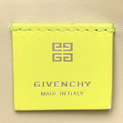Givenchy Smooth Calfskin Small Moon Cut Out Shoulder Bag Fluo Yellow 6 of 23