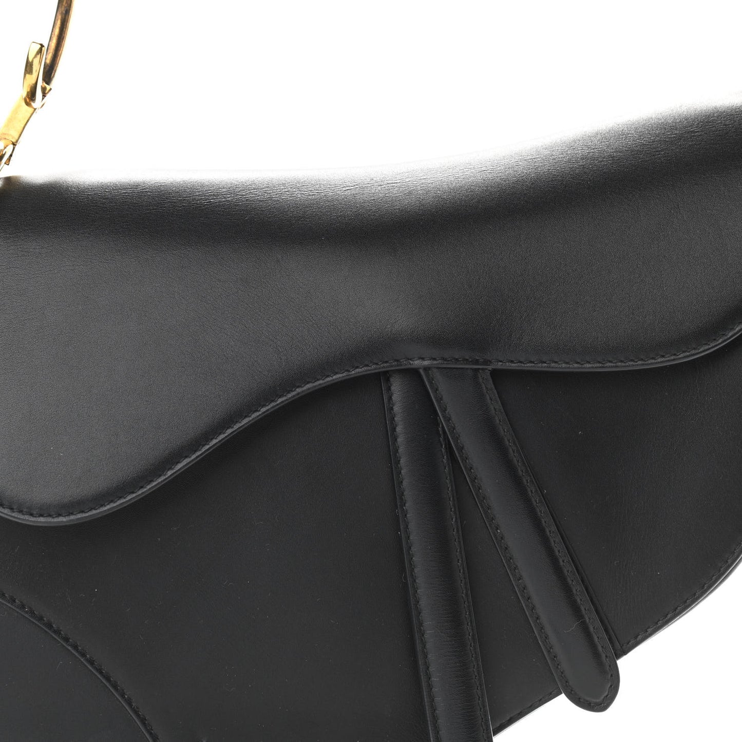 Calfskin Saddle Bag Black