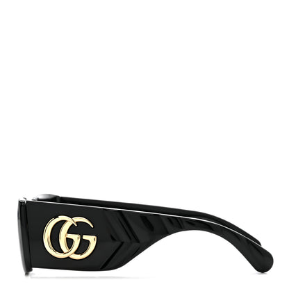 Gucci Acetate Rectangular Sunglasses GG0811S Black 3 of 8