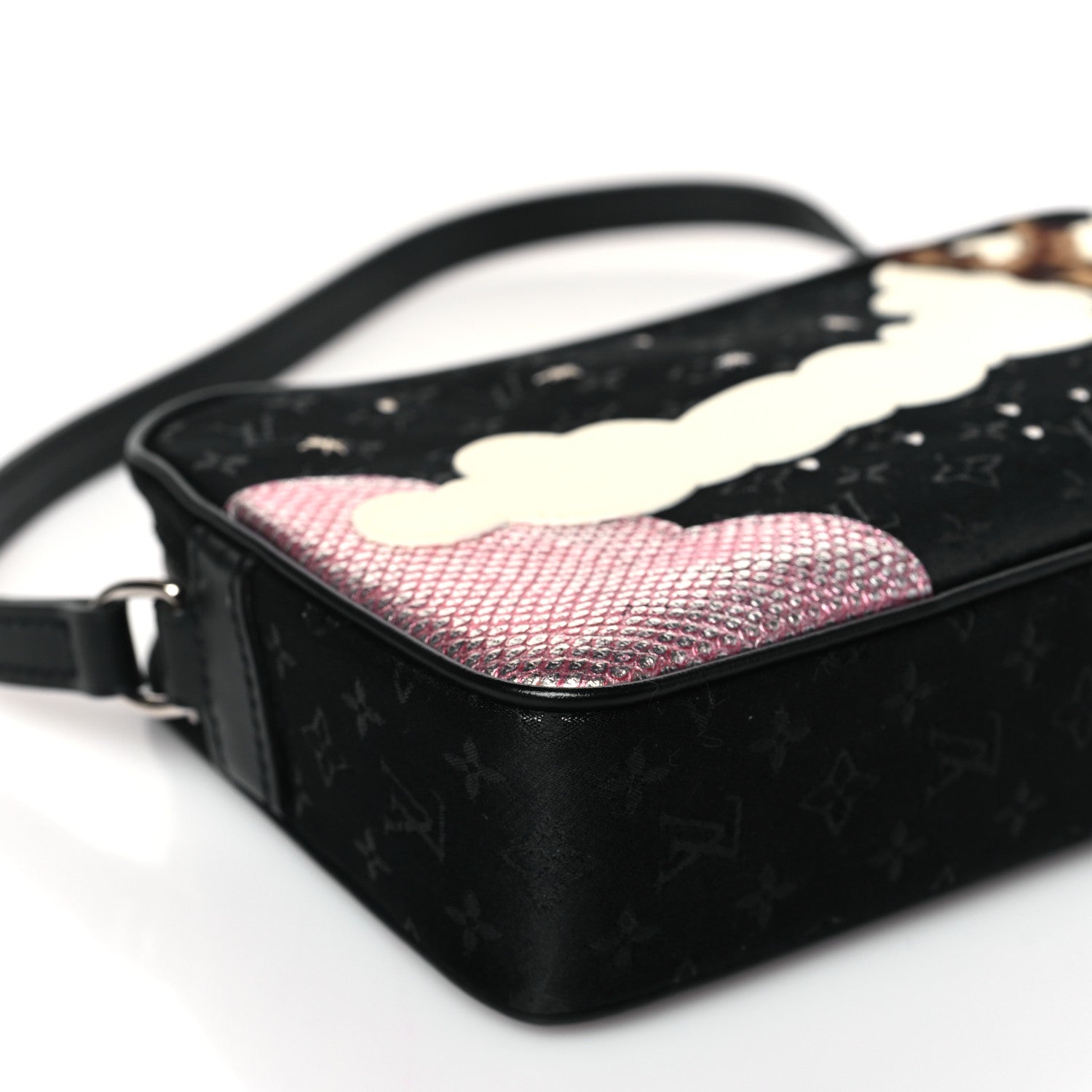 Louis Vuitton Satin Mini Monogram Conte De Fees Pochette Black 7 of 8