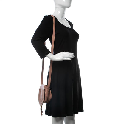 Chloe Grained Calfskin Small Marcie Saddle Bag Anemone Pink 2 of 11