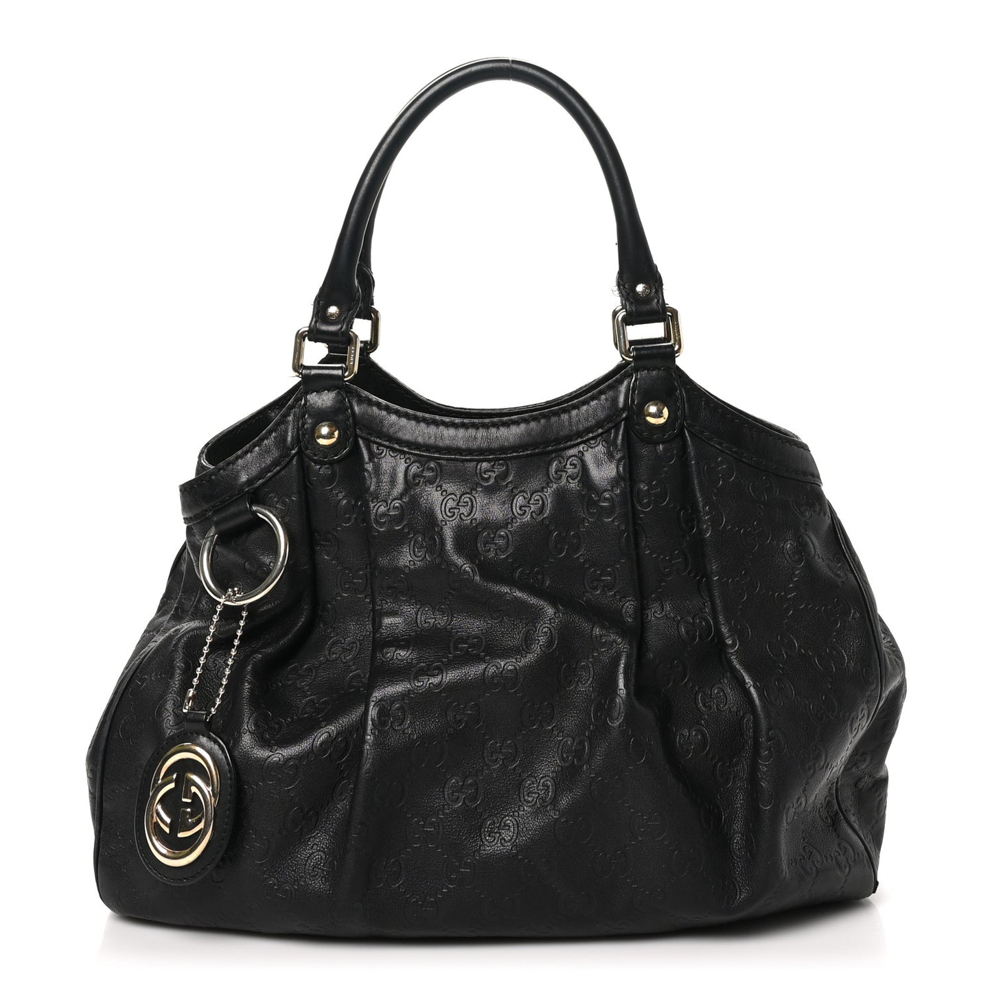 Guccissima Medium Sukey Tote Black