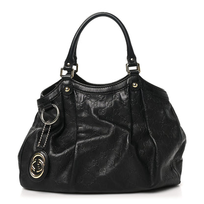 Gucci Guccissima Medium Sukey Tote Black 1 of 13