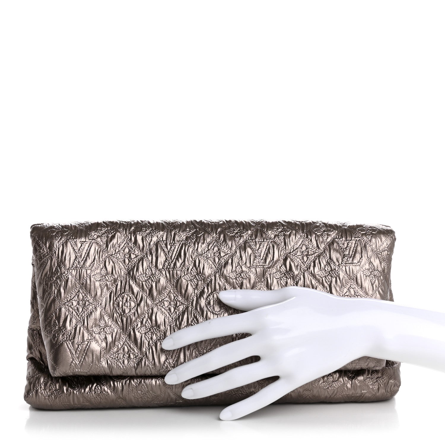 Louis Vuitton Jacquard Quilted Monogram Limelight Clutch MM Rose Gold 2 of 8