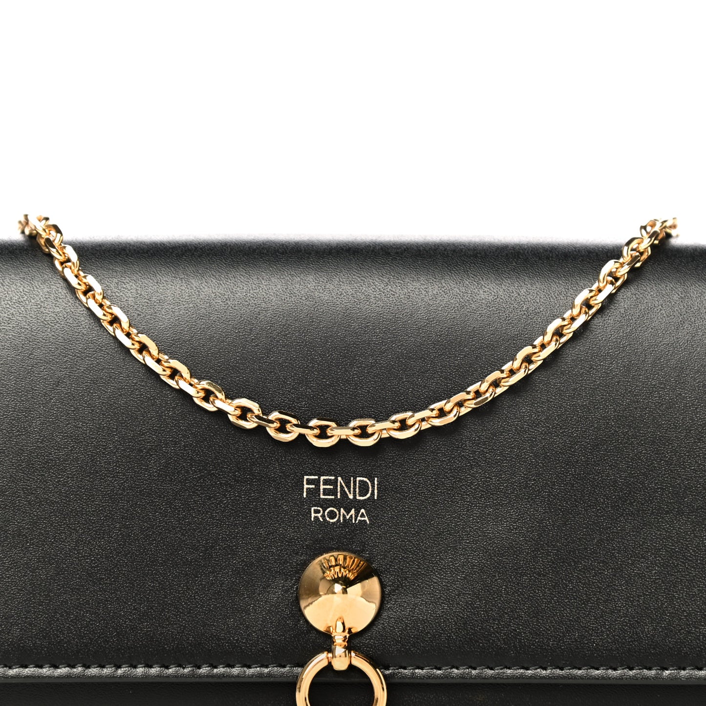Vitello Liberty Century Lucido By The Way Continental Wallet On Chain Black