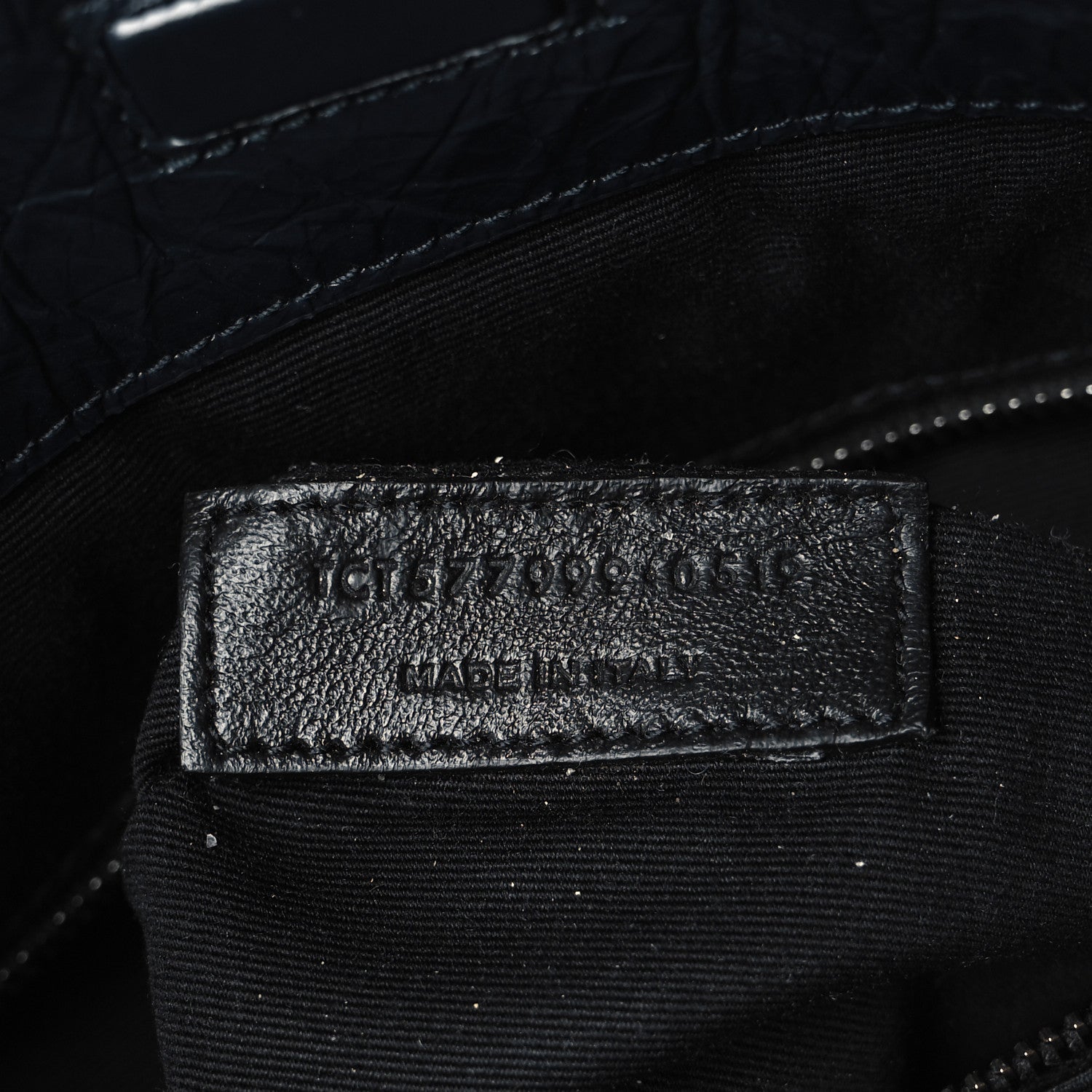 Saint Laurent Crinkled Calfskin Matelasse Monogram Medium Niki Shopper Tote Deep Marine 7 of 10