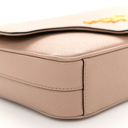 Prada Saffiano Flap Shoulder Bag Cipria 9 of 10