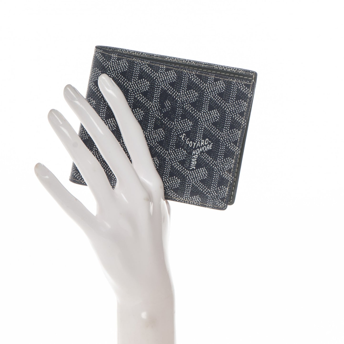 Goyardine Saint Florentin Bi-Fold Wallet Grey