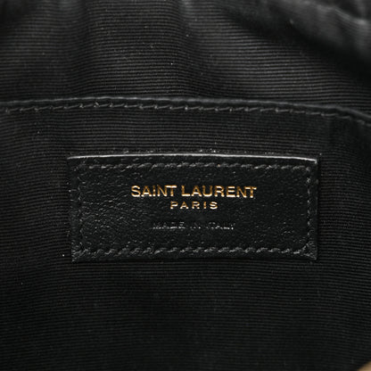 Saint Laurent Calfskin Matelasse Monogram Lou Camera Bag Storm 6 of 11